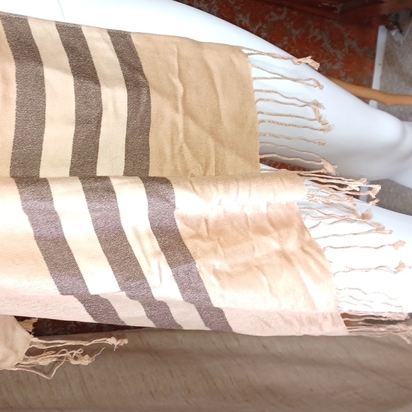 Cashmere silk pashmina scarf large - Picture 2 of 3